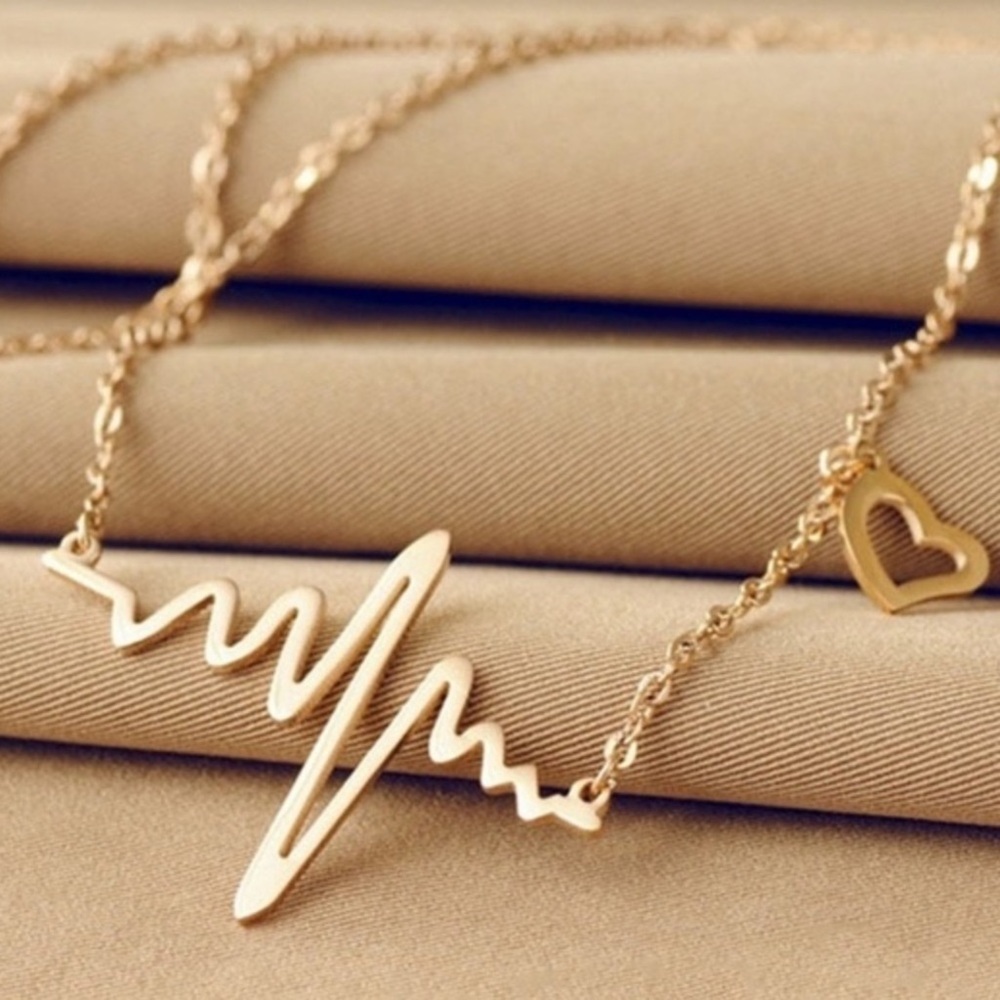 EKG Fashion Necklace Heartbeat